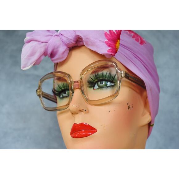 Vintage 1960s Eyeglasses SJ Frame France NOS Retro Grandma Chic Pop Art main image 12